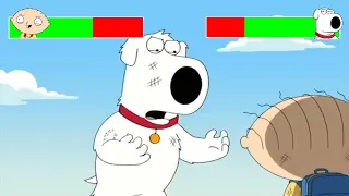 Stewie vs. Brian with healthbars