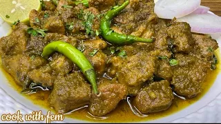 Sirf 15 Minute May Banaiye Hyderabadi Famous Hari Mirch Ka Tala Hua Gosht - Green Chilli Mutton Fry