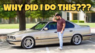 BMW E34 Mods Transformation Pt 1: Big Brake Kit, Xpipe Exhaust, Cooling upgrade, and New Wheels!