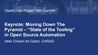 Keynote: Moving Down The Pyramid - "State of the Tooling" in Open Source... Helio Chissini de Castro