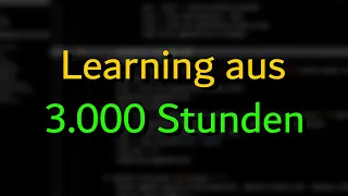 Was ich in 3000 Stunden programmieren lernte...