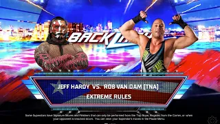 WWE 2K24 - Jeff Hardy Vs RVD Backlash Full Match #WWE2K24 #backlash2024 #naitikking #jeffhardy #rvd