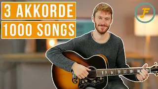 4 einfache Gitarren Lieder mit 3 Akkorden | Medley