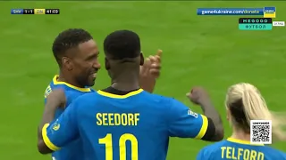 Шедевральний постріл Кларенса Зейдорфа! Game4Ukraine. Благодійний матч на підтримку України. Футбол