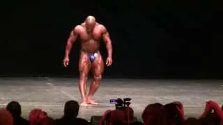 2012 Joe Weider's Master Mr Olympia Prejudging. IFBB Pro Bodybuilder Tricky Jackson. Miami Beach, FL