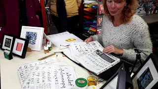 Démonstration de Calligraphie avec Laurence Lesuisse