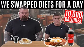 I swapped diets with the WORLD'S STRONGEST MAN | ft. Eddie Hall *10,000 CALORIES*