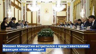 Михаил Мишустин встретился с представителями фракции «Новые люди»