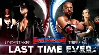 Undertaker VS Triple H Last Time Ever Supershowdown 2018 Match Card