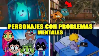 10 PERSONAJES de CARICATURAS con PROBLEMAS MENTALES