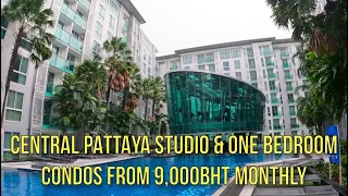 MODERN CENTRAL PATTAYA STUDIO & ONE BEDROOM CONDO REVIEW CITY CENTER RESIDENCE FROM 9,000BHT MONTHLY