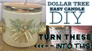 Dollar Tree Easy DIY Candles & Icy Blue Winter Vase!!