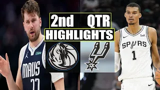 Dallas Mavericks vs San Antonio Spurs 2nd QTR  Feb 14, 2024 Highlights | NBA Season