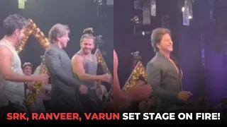 Shah Rukh Khan Sets The Stage On Fire, Performs With Varun Dhawan & Ranveer Singh