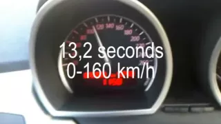 0-160 km/h in BMW Z4 3.0i E85