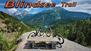 Blindsee Trail: MTB Abfahrt auf dem Blindsee Trail in Lermoos