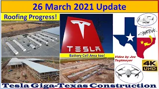 Tesla Gigafactory Texas 26 March 2021 Cyber Truck & Model Y Factory Construction Update (08:00AM)