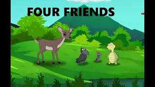 Four friends moral story Union is strength Stories for kids stories inenglish