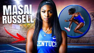 Mind-Blowing Speed: Masai Russell Sets New 60m Record with Incredible 7.75s Run in 60mH.