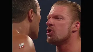 The Rock vs Triple H  WWF 2002 Raw  part1