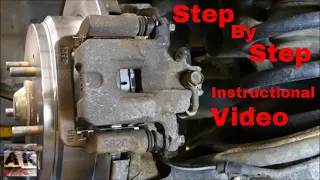 How To Perform A Rear Brake Job Service on a Honda Odyssey Minivan Educational DIY