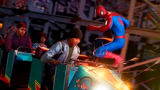 Spiderman Fails To Save People On Roller Coaster | Spider-Man 2 PS5