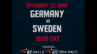 2018 FIFA World Cup - Germany vs Sweden on SuperSport on DStv