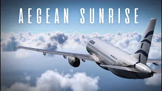 Fenix A320 Block 2 IAE Cinematic: Aegean Sunrise