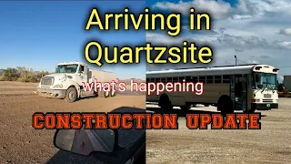Arriving in Quartzsite. what's it like now? Dump station and road construction updates.
