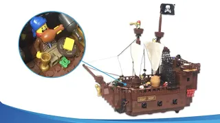 LEGO Pirate Ship with fully-detailed interiors! 🏴‍☠️