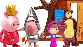 Королевская семья Свинки Пеппы в гостях у Маши и Медведя Peppa Pig Visiting & The Masha Bear