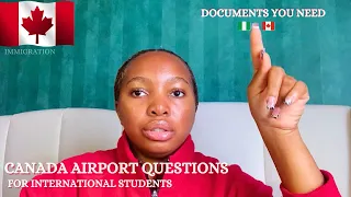 CANADA🇨🇦 IMMIGRATION QUESTIONS AT AIRPORT | Canada study permit, International student, My experienc