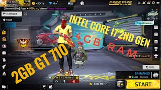 Intel core i7 2nd gen 2gb graphic card Free fire gameplay