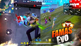 FREEFIRE 🔥Evo Famas Challenge 🤯 Solo vs Squad 😱 22 Kills Total - Garena free fire #freefire