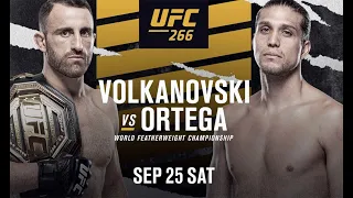 Полный БОЙ Volkanovski vs Ortega.UFC 266 Волконовский - Ортега Юфси 266 26.09.2021.