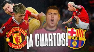 Reacción de un Hincha | Manchester United vs. Barcelona 2-1 | 16avos de Europa League | Joaco