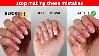 HOW TO REMOVE GELX NAILS LIKE A PRO | Healthy Removal