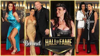 Behind WWE HALL OF FAME 2024 | WWE Superstars Behind the Scenes (Rhea Ripley, Bayley and more)