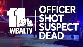 Baltimore police officer shot, suspect killed following pursuit