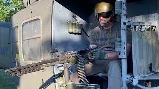 Shooting the M60D from the door of a Huey Helicopter (CCR)