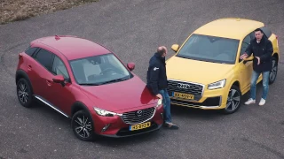 ANWB Dubbeltest Audi Q2 vs. Mazda CX-3 januari 2017 * ENGLISH SUBTITLES *