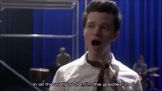 Glee - I'm The Greatest Star Season 3 (Full Performance with Lyrics)