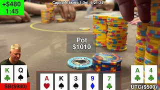 Punting to the Action Player,  poker vlog 206