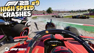 F1 23 HIGH SPEED CRASHES #9