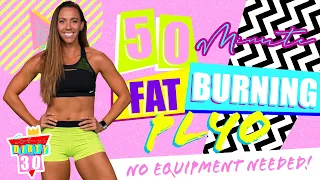 50 Minute Fat Burning Plyometric Workout - NO EQUIPMENT NEEDED | Sydney's Dirty 30 - Day 3