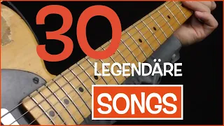 E-Gitarren Lieder - 30 Top Songs (Riffs)