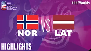 Norway vs. Latvia - Game Highlights - #IIHFWorlds 2019