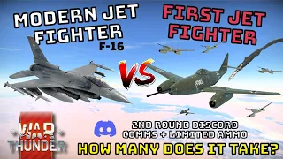 F-16 VS FIRST JET FIGHTERS - How Many Does It Take? - WAR THUNDER