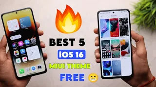 2023 Best 5 (iOS 16) Theme For Miui 14 | iPhone 14 Pro Miui Theme