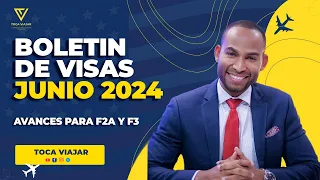 BOLETIN DE VISAS JUNIO 2024 | Visa Bulletin June 2024 - Grandes Avances para los F2A y F3